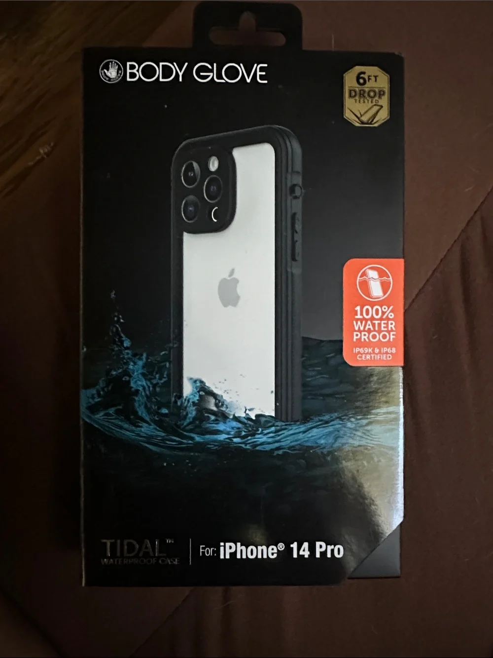 Body Glove Tidal Waterproof Case for iPhone 14 Pro - Black and Clear